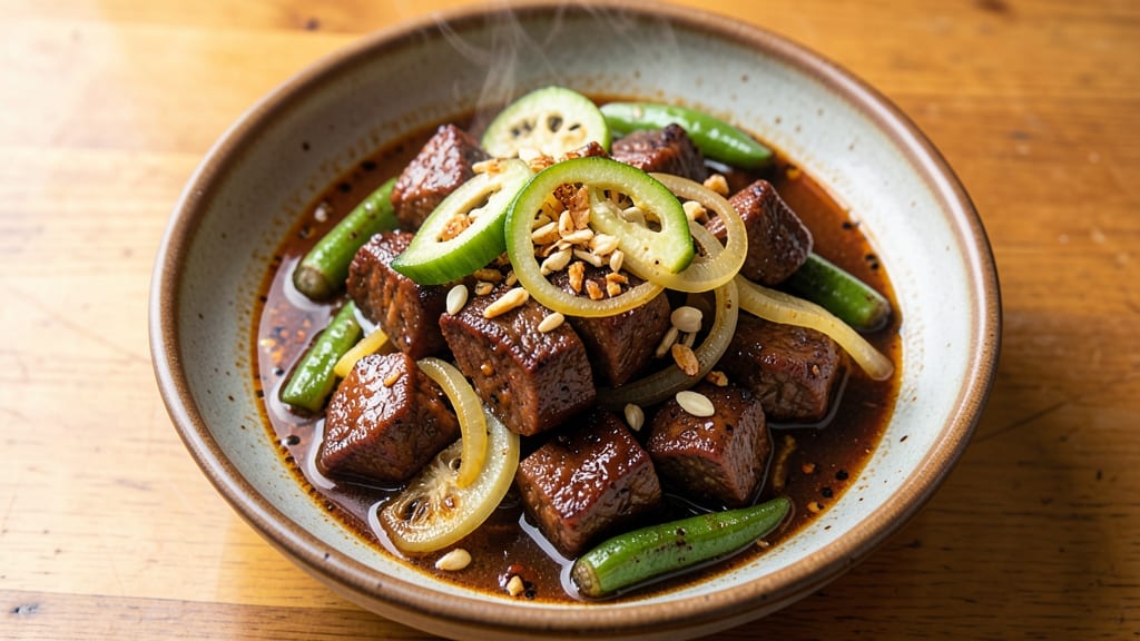 Ampalaya With Beef Pinoy Recipe: Hearty Filipino Stew With Okra and Tender Meat