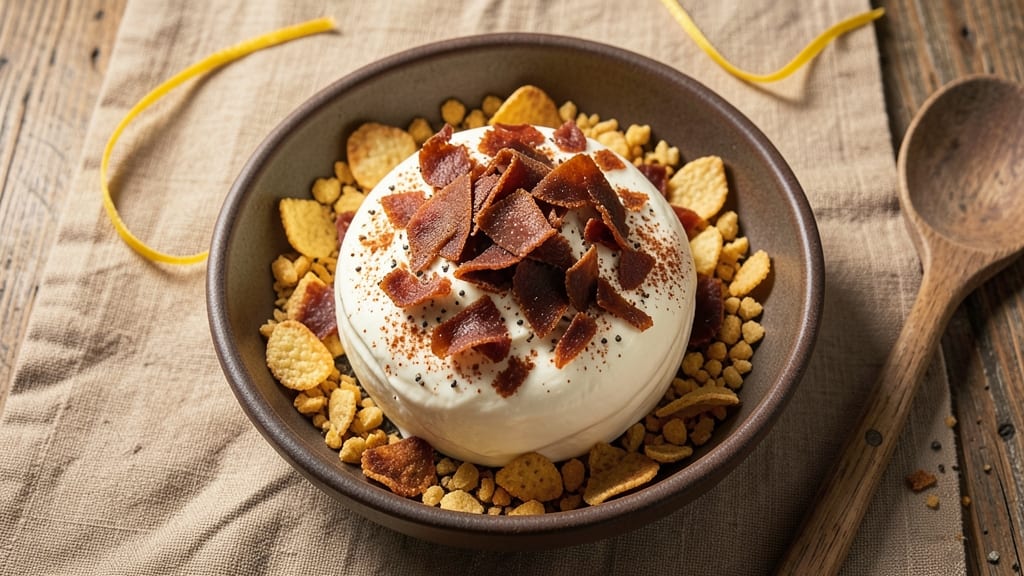 Armour Dried Beef Cheese Ball Recipe With Cream Cheese: Crunchy Tortilla Crowns Over Creamy Cumin Cheese
