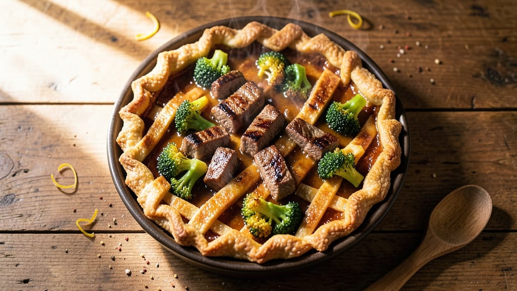 Beef and Broccoli Pie Recipe: Crispy Top and Savory Gravy Fusion