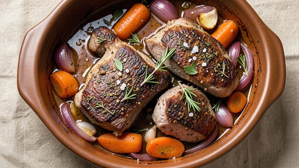 Beef and Lamb Stew Recipe: Deep-Spiced Red Wine Braise With Herb-Infused Crust
