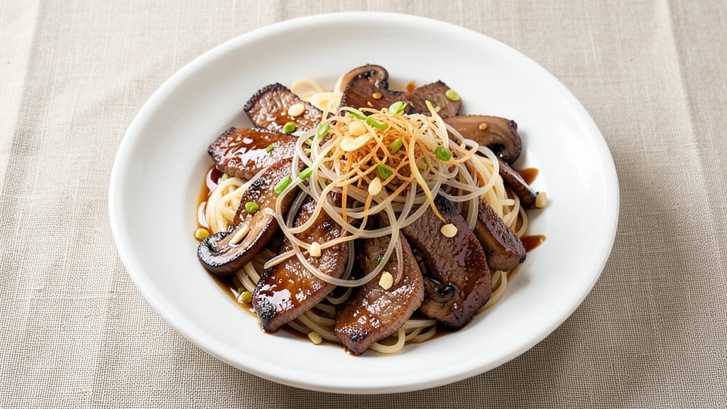 Beef and Glass Noodle Recipe: Wok-Seared Umami Crunch With Silky Noodles