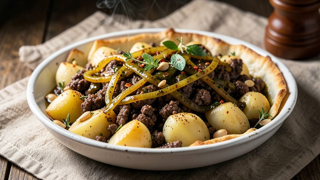 Beef and Potato Empanada Filling Recipe: Spiced Meat and Flaky Potato Harmony
