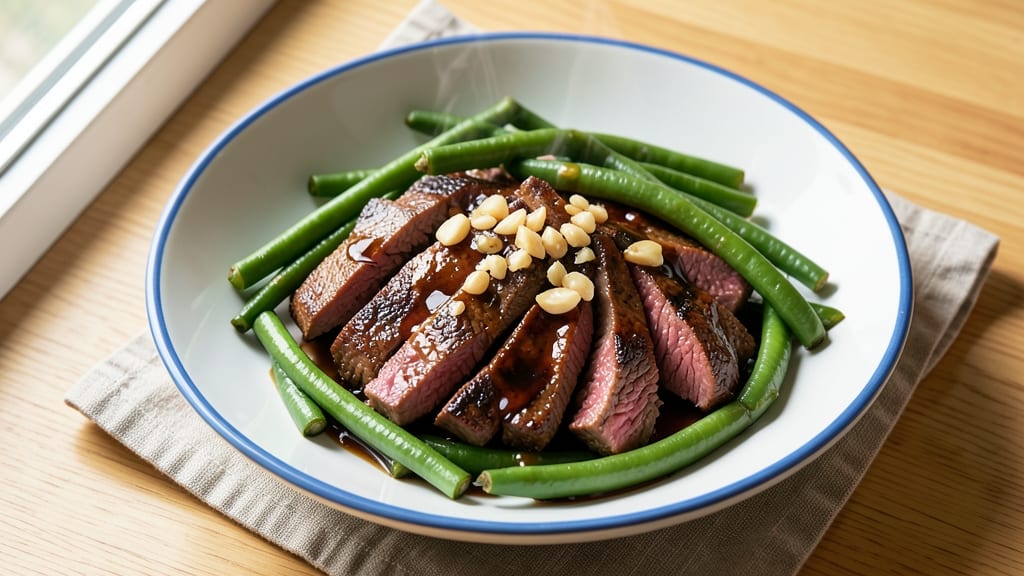 Beef and Long Beans Recipe: Stir-Fried Spice and Silky Green Harmony