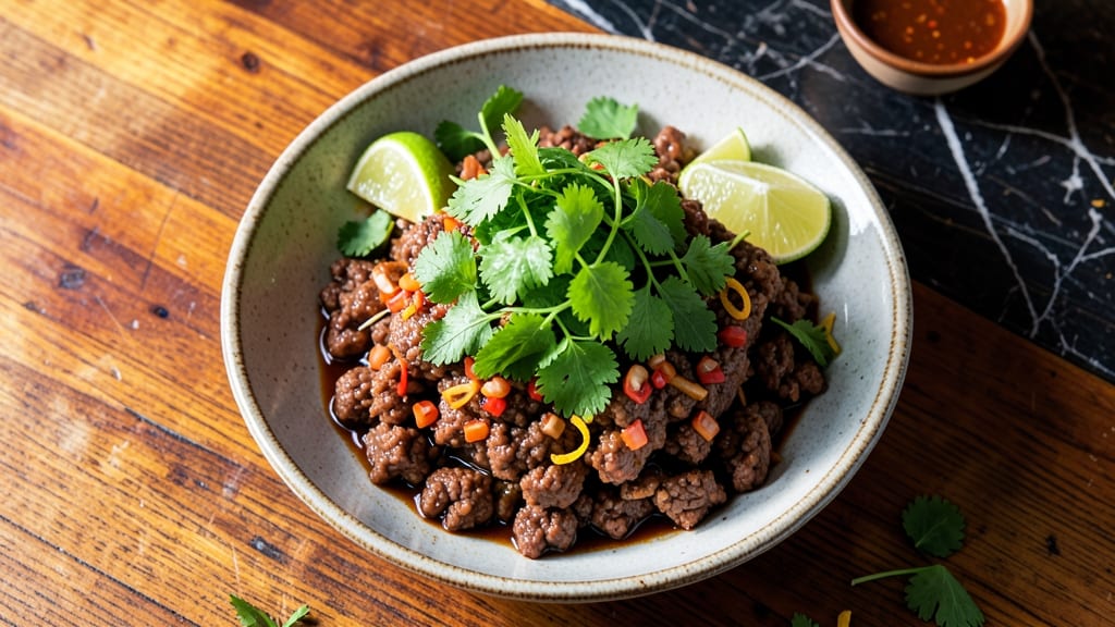Authentic Beef Larb Recipe: Fresh Herbs and Tangy Lime Zing in 20 Minutes