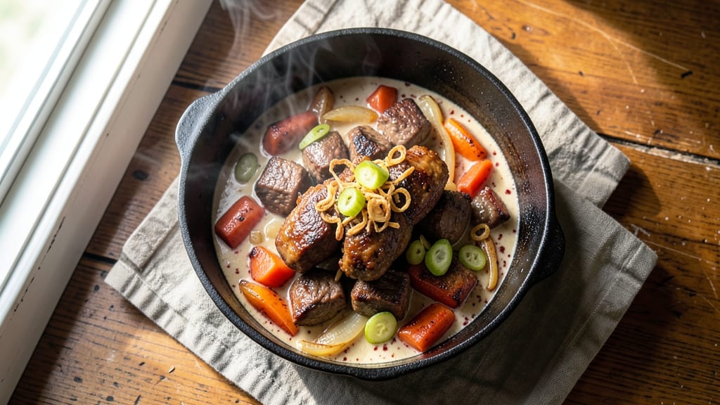 Beef and Horseradish Stew Recipe: Bold Spice and Creamy Depth in One Pot