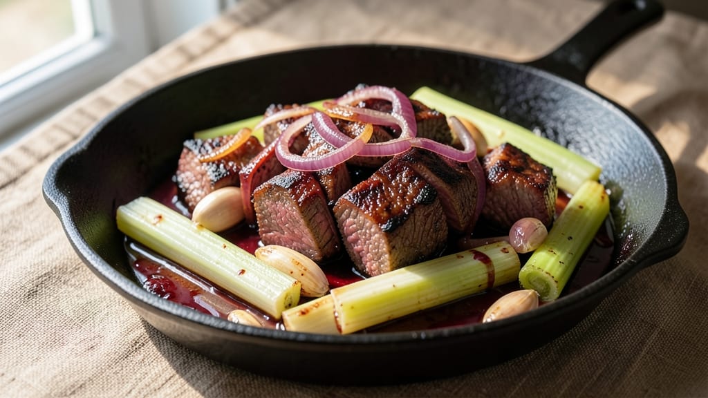 Beef and Celery Recipe: One-Pot Braised Richness with Crunchy Celery Bites
