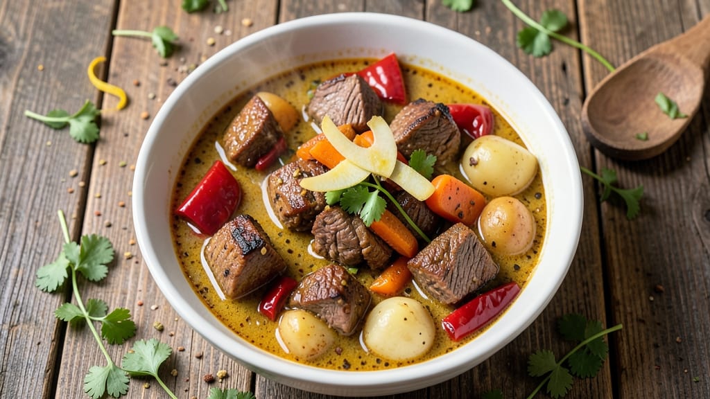 Beef and Vegetable Curry Recipe: Fragrant Coconut and Turmeric Depth in One Pot
