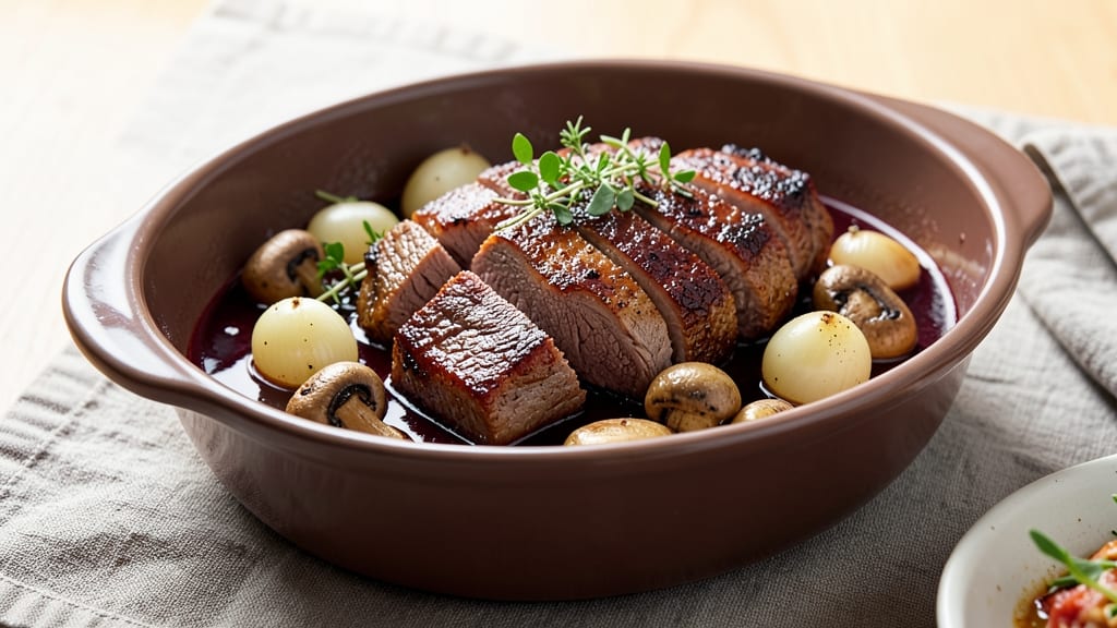 Anne Burrell's Beef Bourguignon Recipe: Deep-Red Wine Braise With Mushroom Umami