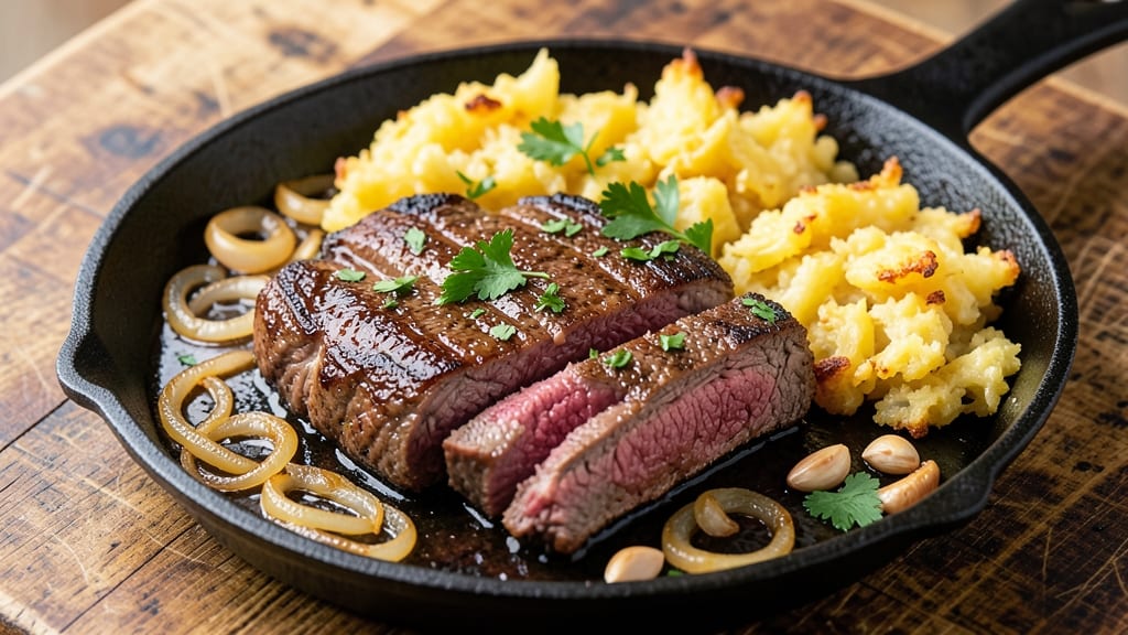 Beef and Hash Browns Recipe: Hearty One-Pan Breakfast Hash