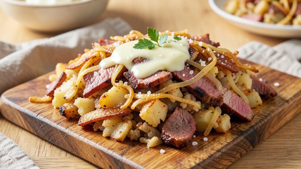 Baked Roast Beef Hash Recipe: Crunchy Potato Topping and Savory Meat Fusion