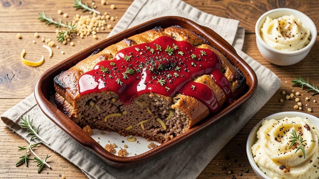 Beef and Veal Meatloaf Recipe: Savory Herb Crust Hides Juicy Centers