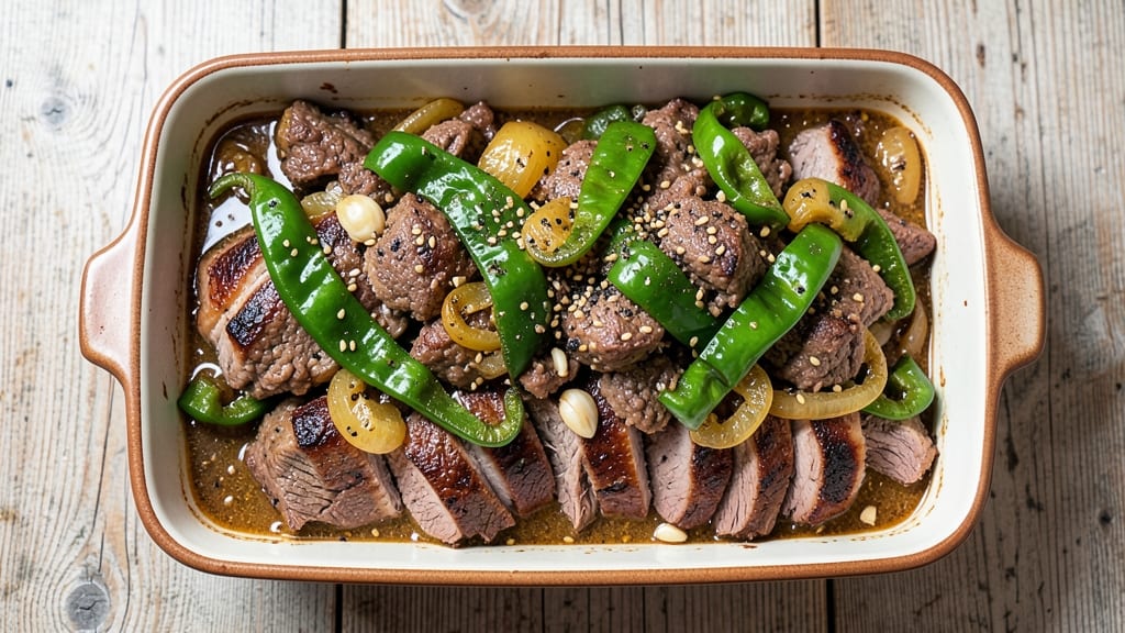 Beef and Green Pepper Casserole Recipe: Cheesy Crisp-Top Comfort in One Dish