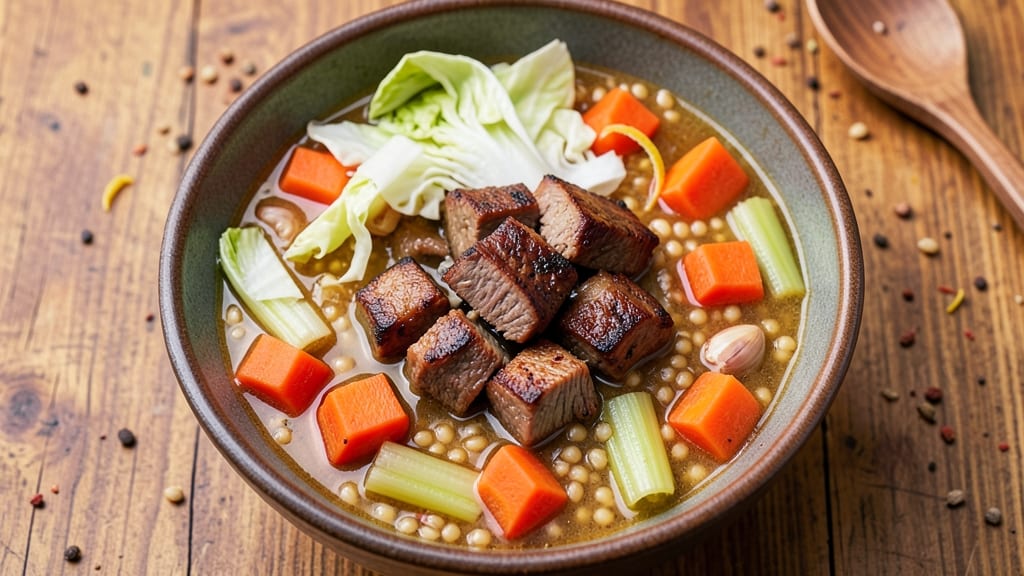Beef Barley Cabbage Soup Recipe: Hearty One-Pot Meal With Earthy Depth