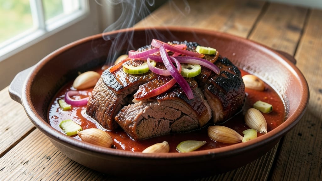 Beef Ajou Recipe: Crispy Tortilla Crunch Over Spiced Tomato Base
