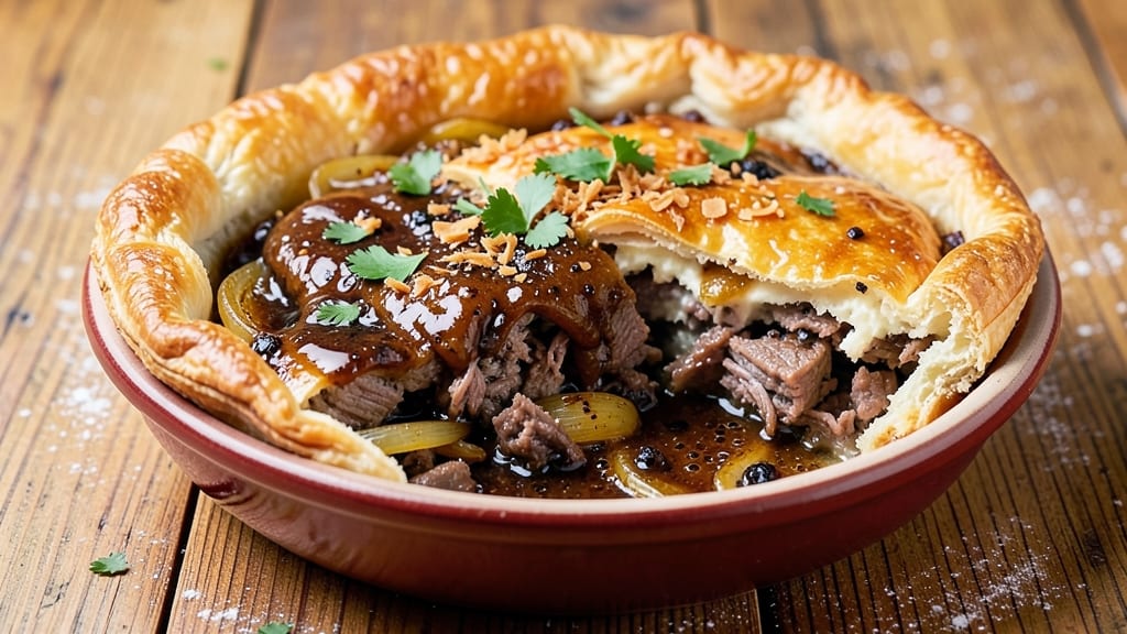Beef and Guinness Pie Recipe Jamie Oliver: Rich Stout and Beef Filling in Flaky Crust