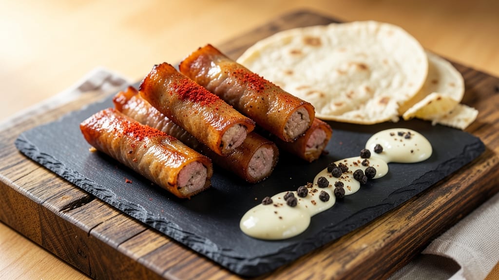 Beef and Pork Snack Sticks Recipe: Crispy Tortilla-Wrapped Bites With Spiced Meat Fusion