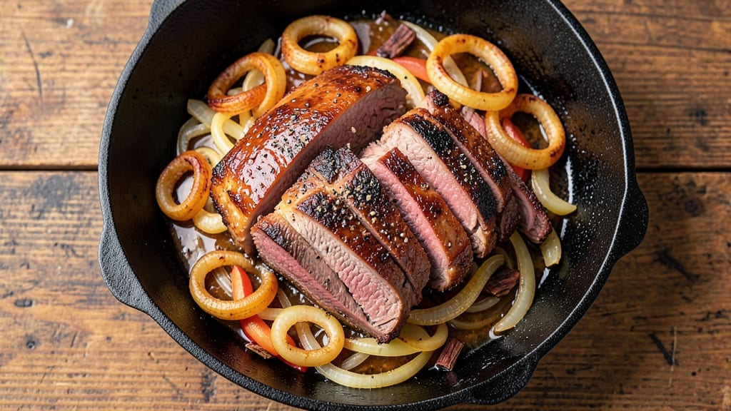 Baltimore Pit Beef Recipe Cook's Country: Crispy Onion Crowns Over Slow-Braised Beef