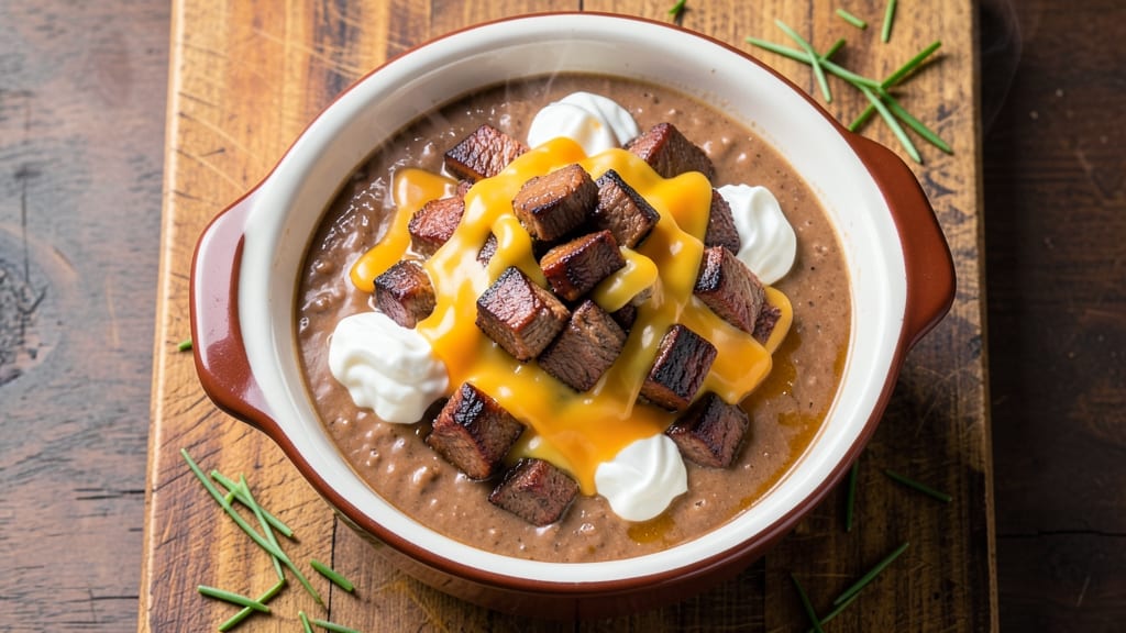 Beef and Cheese Dip Crock Pot Recipe: Crunchy Tortilla Crowns Over Melty Rivers