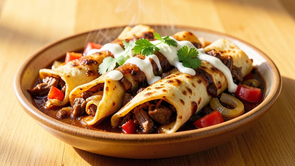 Authentic Beef Enchiladas Recipe With Corn Tortillas: Layered Spice and Melty Cheese Harmony