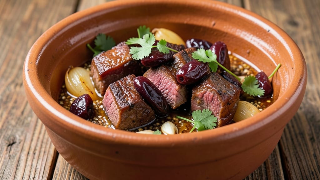 Beef and Prune Tagine Recipe: Sweet-Savory Moroccan Spice Symphony
