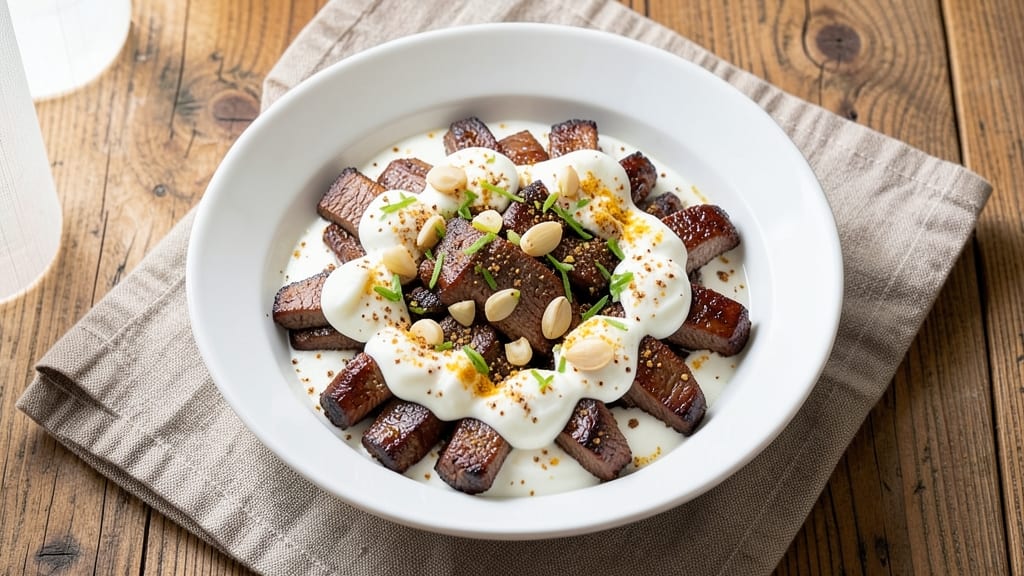 Beef and Milk Recipe: Yogurt-Marinated Tender Beef with Creamy Sauce