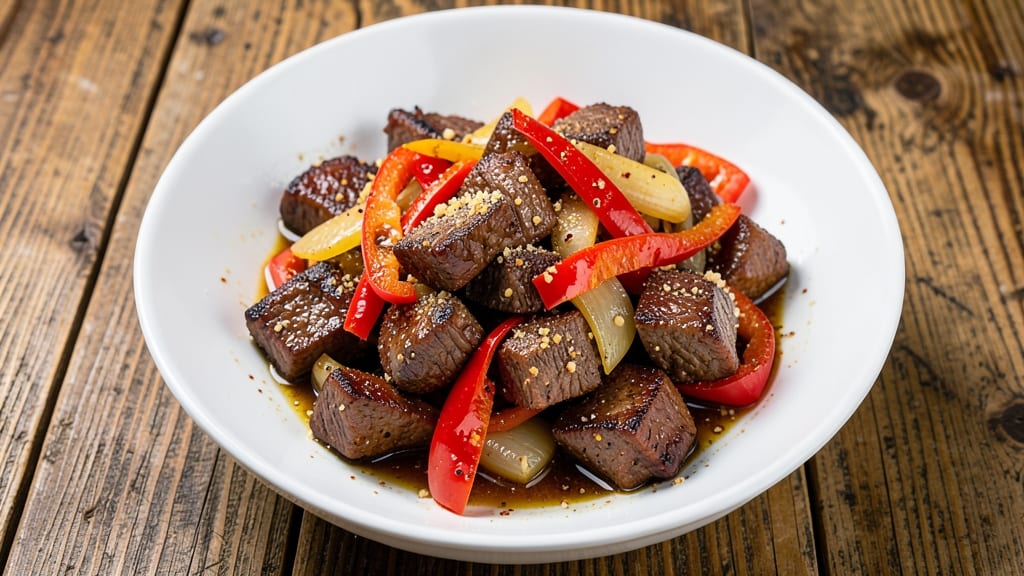 Beef Bell Pepper and Onion Recipe: One-Pan Skillet with Charred Crispness