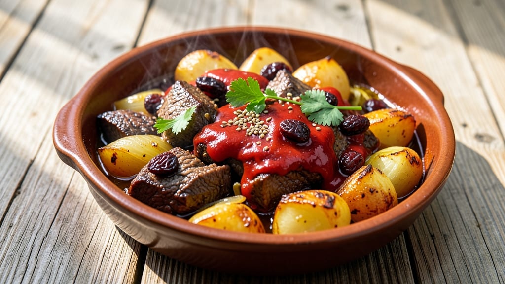Beef and Potato Picadillo Recipe: Spiced Tomato-Braised Heartiness With Crispy Tortilla Crowns