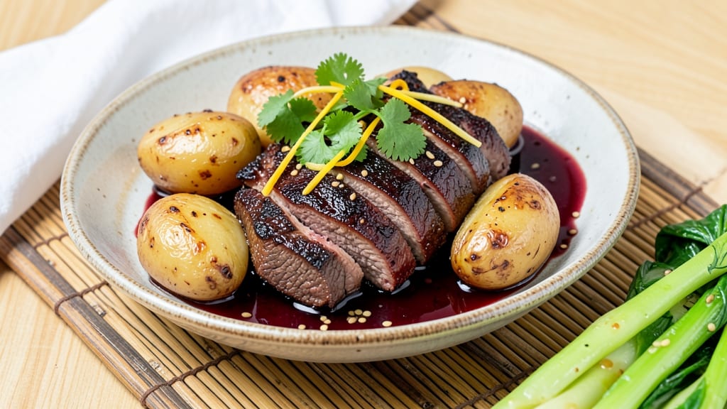 Beef and Potato Chinese Recipe: Slow-Braised Tender Beef with Herbed Potatoes