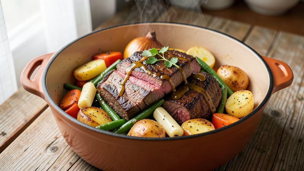 Beef and Mixed Vegetables Recipe: One-Pot Heartiness With Caramelized Roots