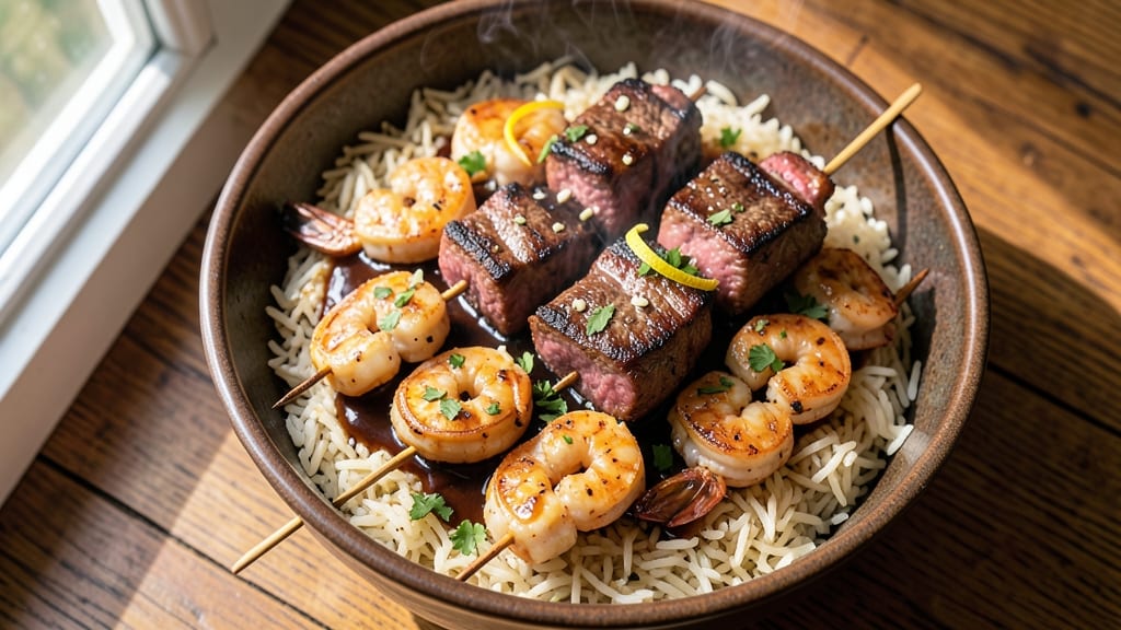 Beef and Shrimp Kabobs Recipe: Char-Grilled Juiciness With Perfect Skewer Balance