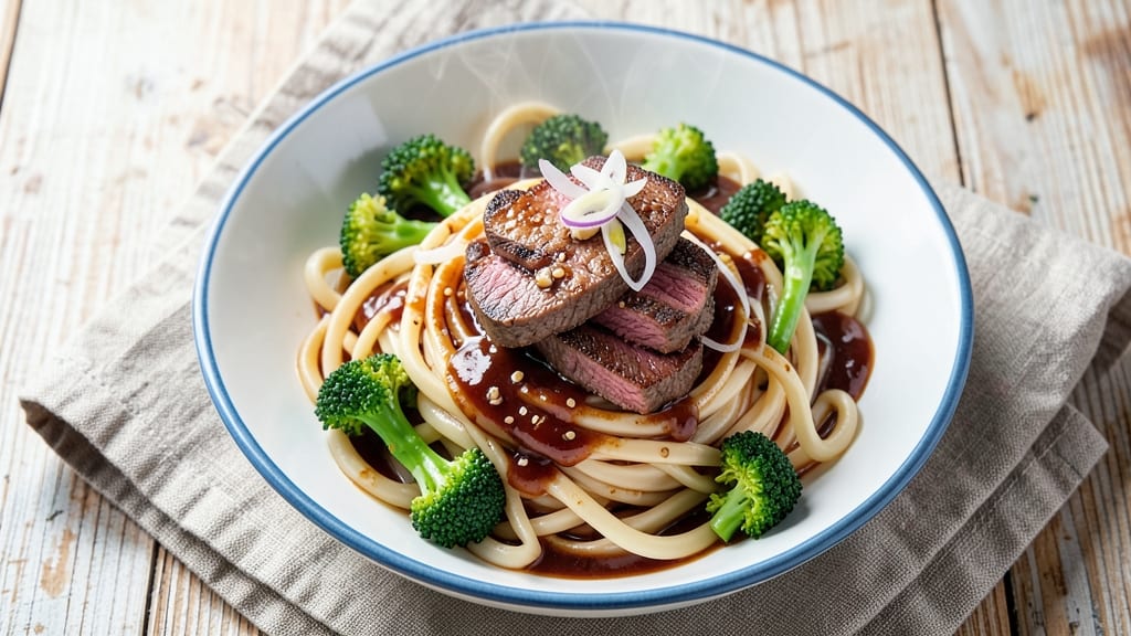 Beef and Broccoli Udon Noodles Recipe: Savory Stir-Fry With Silky Noodles and Crisp-Tender Beef