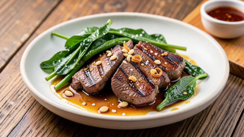 Beef and Pechay Recipe: Garlic-Soy Stir-Fry With Silky Greens