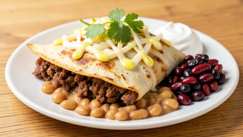 Beef and Bean Chimichanga Recipe: Crispy Tortilla Crowns Stuffed with Smoky Cheese Rivers