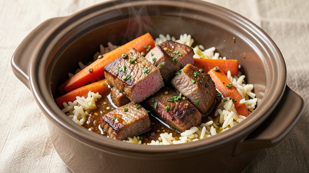 Beef and Rice Pressure Cooker Recipe: Ultra-Tender Meat and Fluffy Grains in 30 Minutes