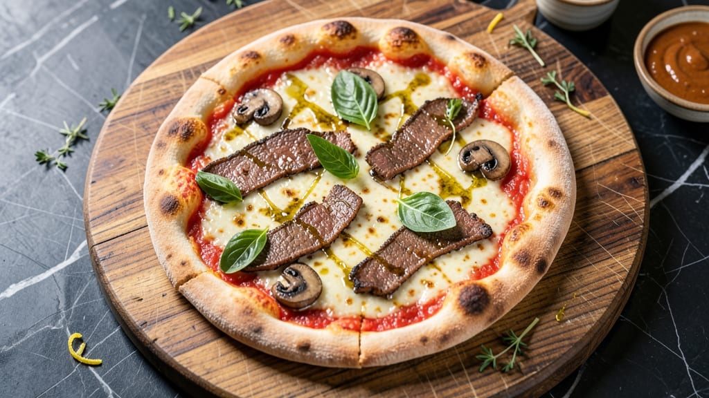 Beef and Mushroom Pizza Recipe: Crispy Crust With Umami-Packed Topping Layers