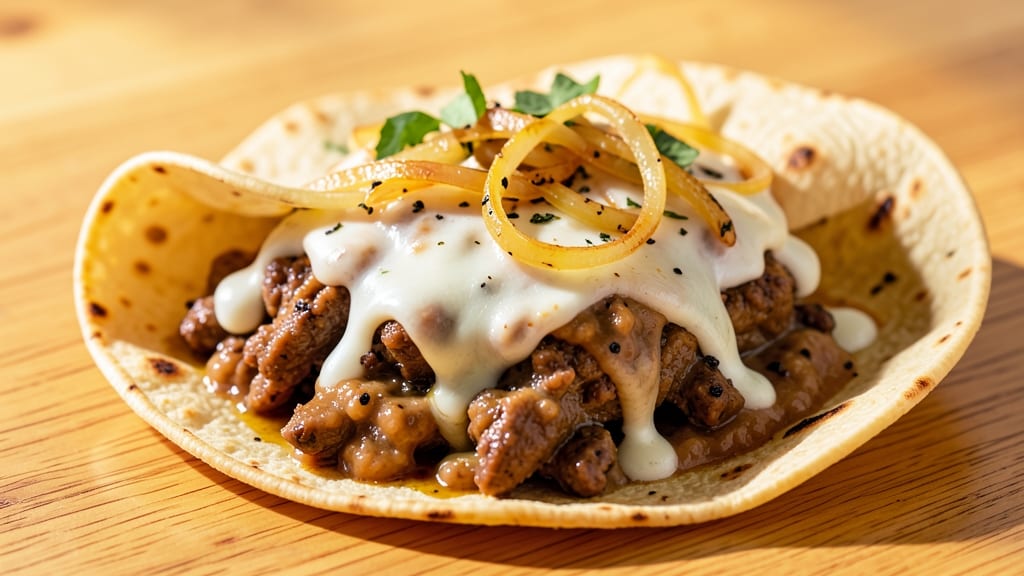 Authentic Beef and Bean Burrito Recipe: Crispy Tortilla Shells With Melted Cheese Rivers