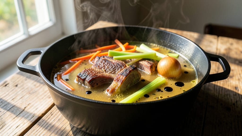 Basic Beef Bone Broth Recipe: Simmered Richness With Collagen-Packed Depth