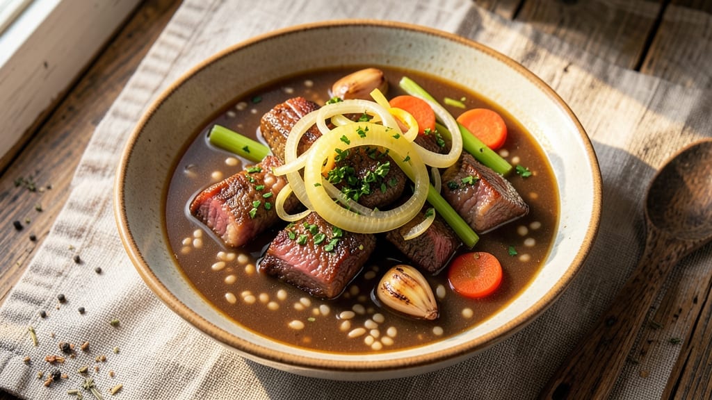 Beef Barley Soup Recipe With Stew Meat: Hearty Simmered Richness in One Pot