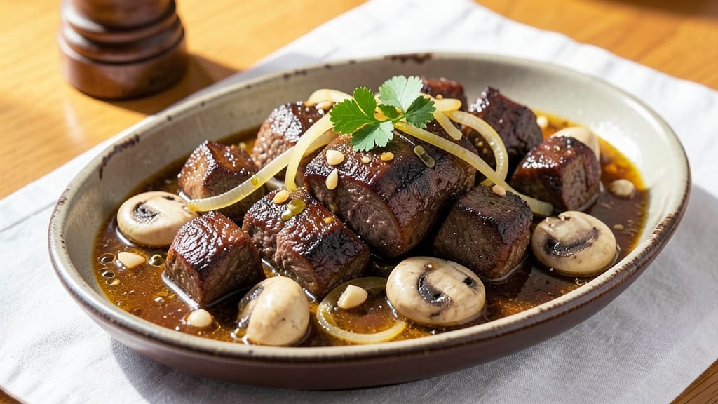 Beef and Mushroom Ragout Recipe: Deep-Simmered Umami With Caramelized Onions