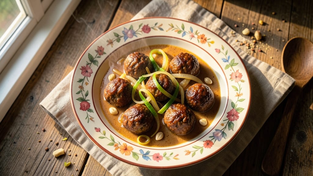 Beef Ball Curry Recipe: Spiced Meatballs in Velvety Coconut Gravy