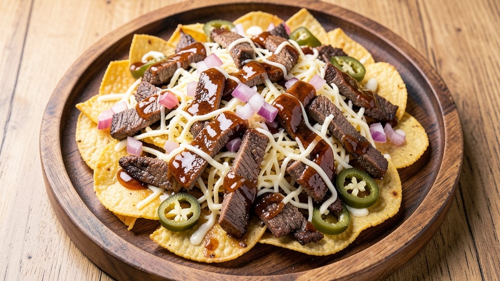 BBQ Beef Nachos Recipe: Crispy Tortilla Layers Loaded With Smoky Beef and Cheese
