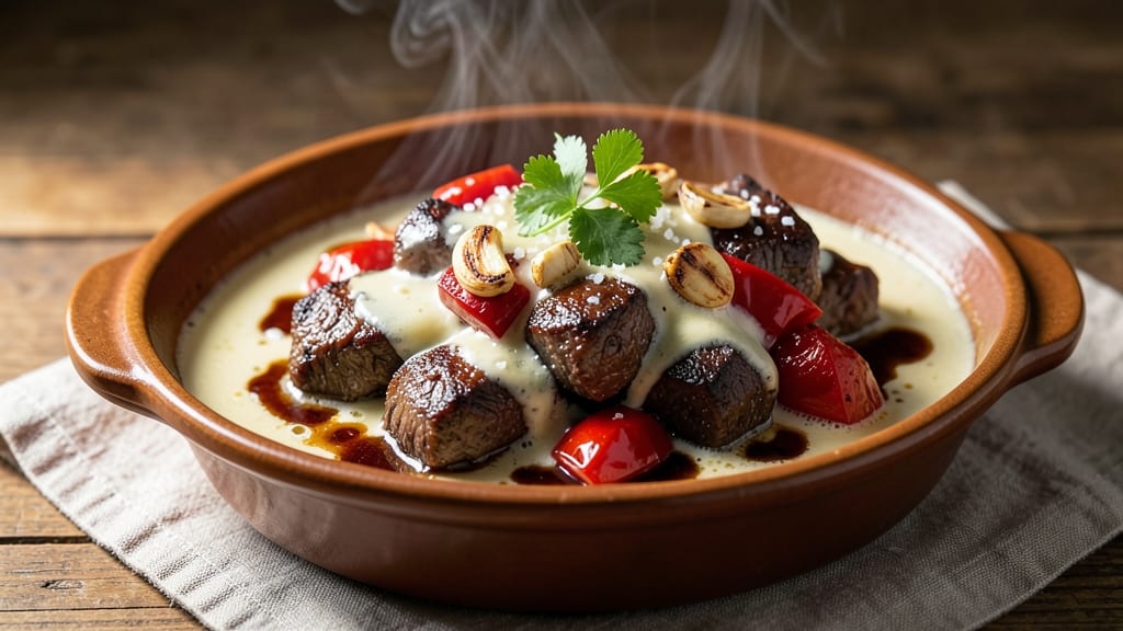 Beef Adobo Sa Gata Recipe: Silky Coconut Milk Velvety Over Braised Beef