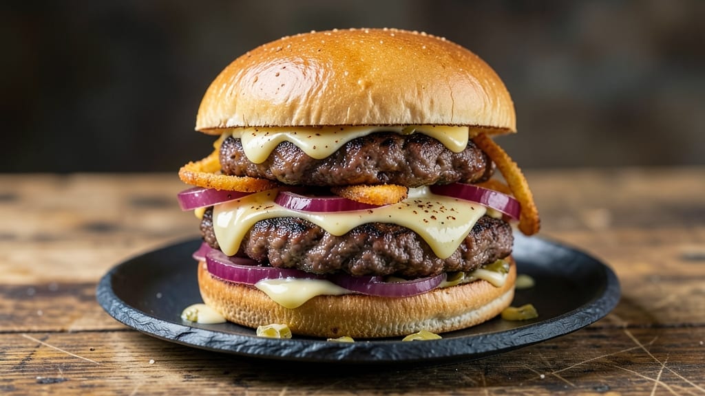 Beef and Sausage Burgers Recipe: Smoky-Spiced Stacks With Juicy Layers