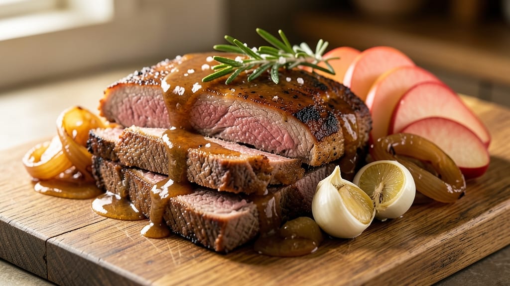 Apple Cider Beef Brisket Recipe: Slow-Braised Spice-Infused Richness With Caramelized Apples