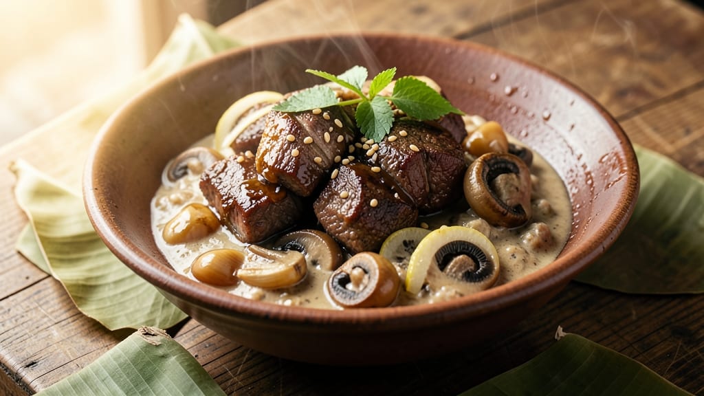Beef and Mushroom Recipe Filipino Style: Adobo-Inspired Umami Depth in One Pot