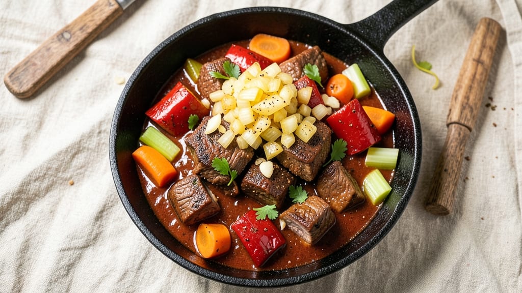 Beef and Veggie Chili Recipe: Deep-Smoked Spice and Beefy Heartiness