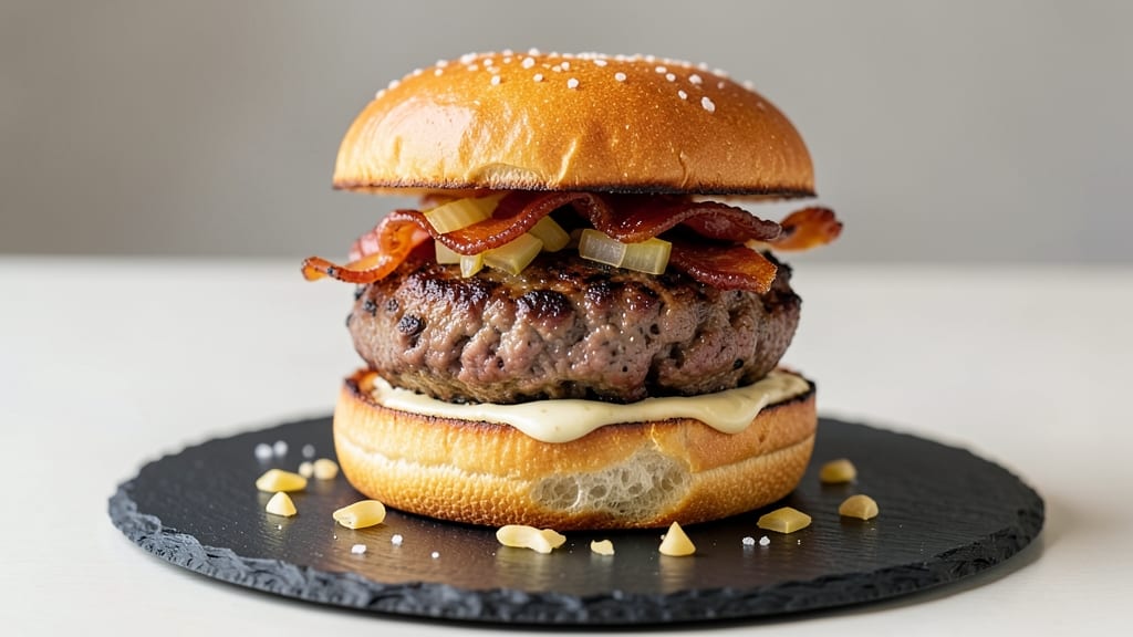 Bacon Ground Beef Burgers Recipe: Smoky Crispy Edges and Juicy Centers