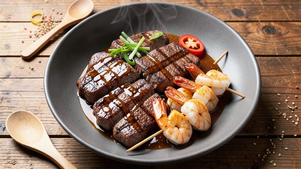 Beef and Shrimp Teriyaki Recipe: Sweet-Savory Balance in One Pan