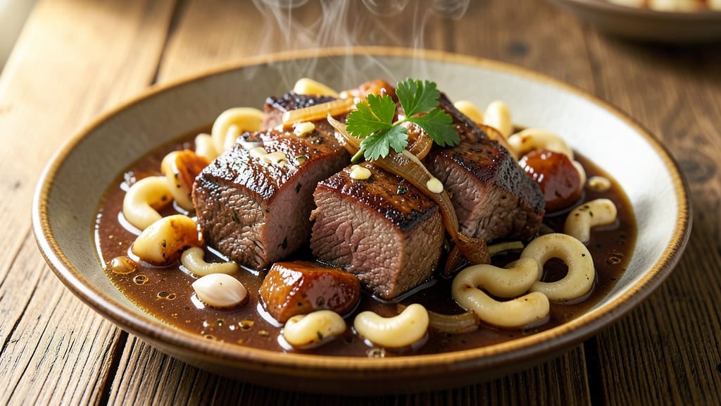 Beef and Spaetzle Recipe: Alpine-Style One-Pan Dinner