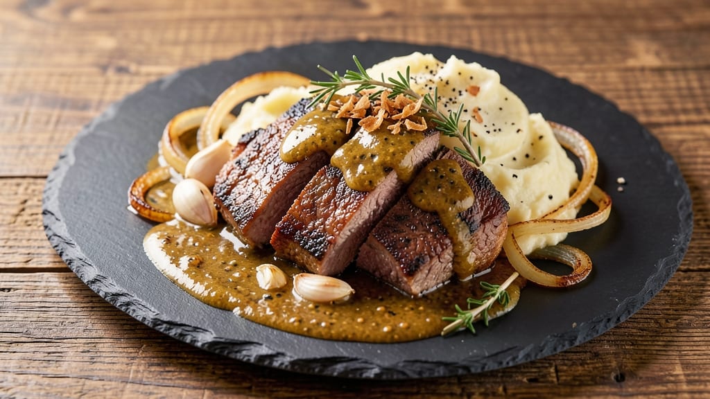 Beef and Mustard Recipe: Deep-Roasted Spices and Tangy Crunch Fusion
